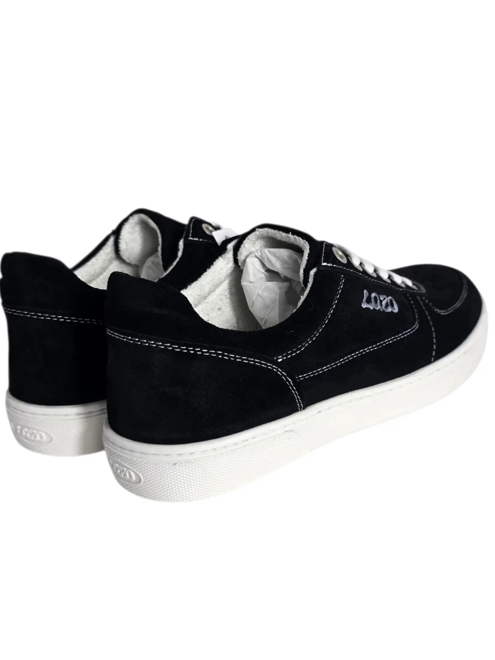 LAZO Hypernova Obsidian Black Eco Suede Sneakers Women’s 9